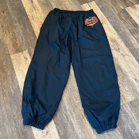Vintage Logo 7 Genuine Merchandise Nylon Jogger Full Line Pants Men Blue Size L - Picture 1 of 11